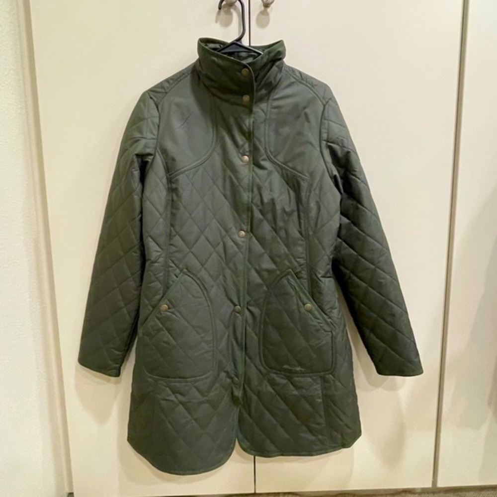 Eddie Bauer Year Round Field Coat Dark Loden Sz Md - Picture 2 of 12